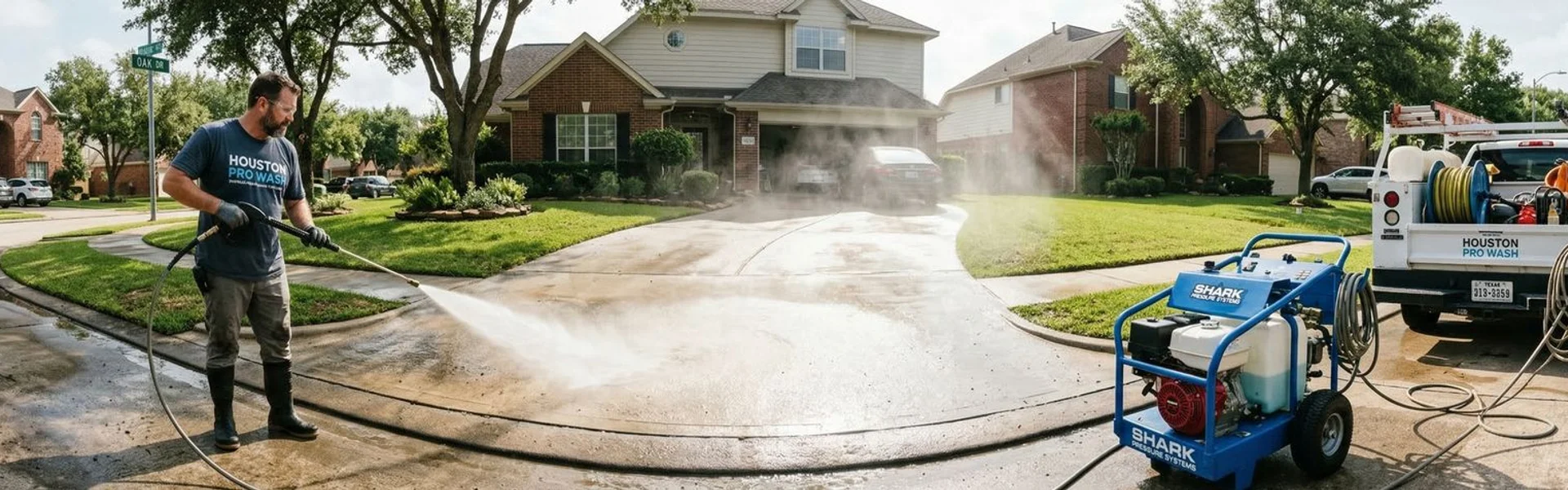 Professional power washing services in Humble, TX