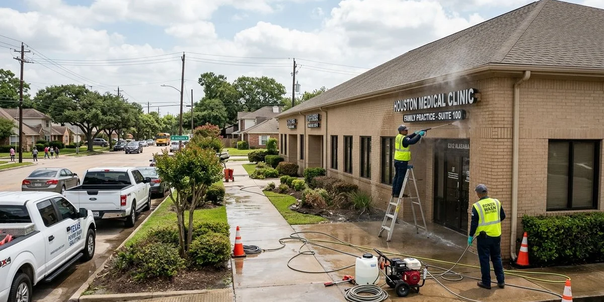 Commercial Property Cleaning & Pressure Washing in Houston
